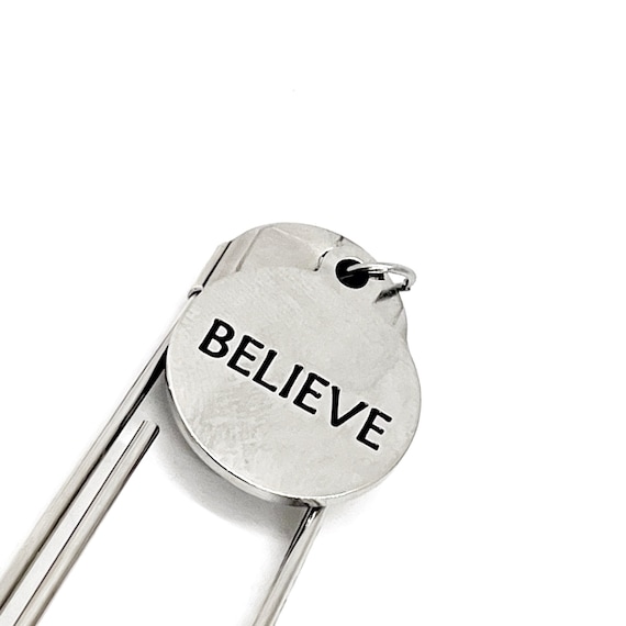 Planner Bookmark, Believe Bookmark, Charm Bookmark, Bible Bookmark, Planner Accessories, Planner Charm, Faith Gift, Reader Gift