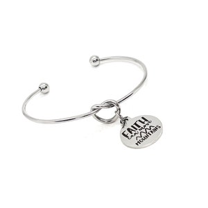 Geloofsgeschenk, geloof kan bergen bedelarmband verplaatsen, bergbewegend geloof, mosterdzaadgeloof, Matthew 17 20, charmearmband, manchetarmband