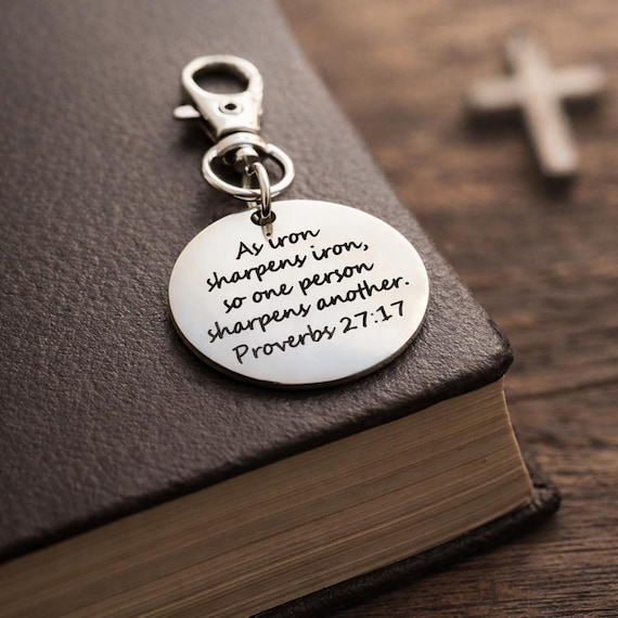 As Iron Sharpens Iron 30mm Clip On Charm