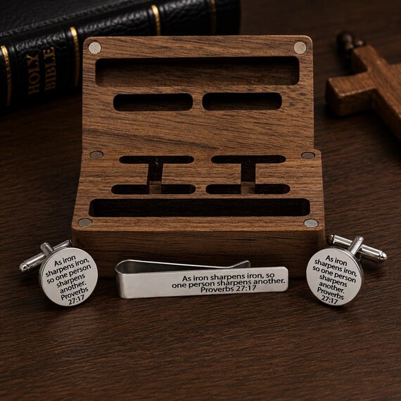 As Iron Sharpens Iron Boxed Gift Set For Him 15mm