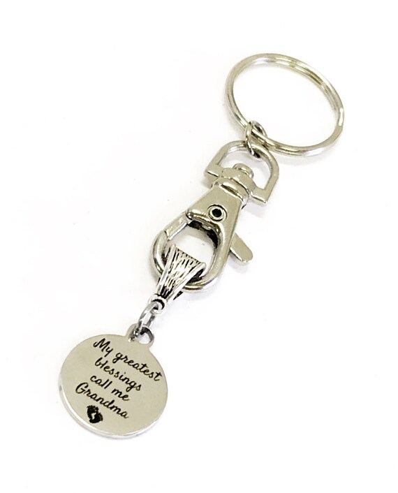 Grandmother Gifts, My Greatest Blessings Call Me Grandma Keychain, Grandma Gifts, Custom Gift Options, Gift For Grandma From Grandchildren
