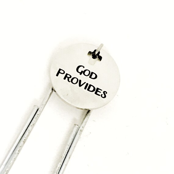 Christian Bookmark, God Provides Bookmark, Christian Gift, Christian Charm Bookmark, Planner Bookmark, Reader Gift, Religious Bookmark Gift