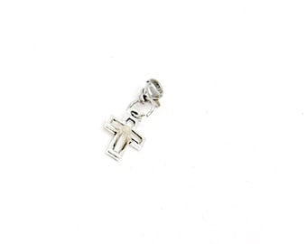 Piccoli ciondoli a forma di croce con semi di senape, ciondolo Matteo 17:20, ciondoli a tema fede, regalo cristiano con semi di senape, ciondolo singolo o set