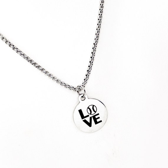 Baseball Necklace Baseball Love Gift Baseball Player Gift Baseball Valentine Baseball Mom Gift Baseball Girlfriend Gift Son Gift Etsy Canada