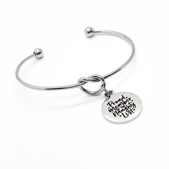 Fun Friend Gift, Proud Member of the Naughty List Charm Bracelet, Friend Gift, Naughty Friend, Funny Gifts, Fun Friend Gift, Gift For Her