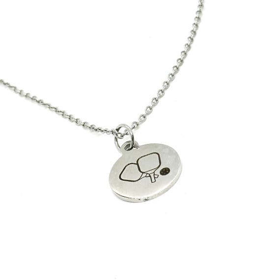 Pickleball Pendant Necklace, Pickleball Partner Gift, Pickleball Player, Gift For Her, Mom Gift, Friend Gift, Wife, Daughter, Sport Jewelry