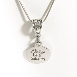 Always Be A Unicorn Necklace, Daughter Jewelry, Daughter Gift, Be Special, Be Unique, Be Magical, Unicorn Necklace, Unicorn Gifts For Her