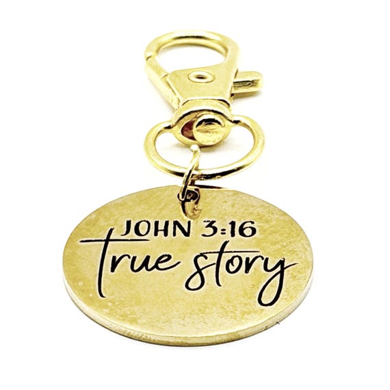 John 3 16 True Story Gold-Plated Clip On Charm