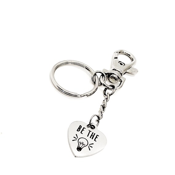 Affirmation Gifts, Be The Light Keychain, Encouragement Gift, Affirmation Quote, Daughter Gift, New Beginnings Gift, Wife Gift, Gift For Her