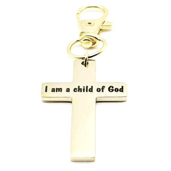 I Am A Child Of Gold-Plated Gold Cross Charm