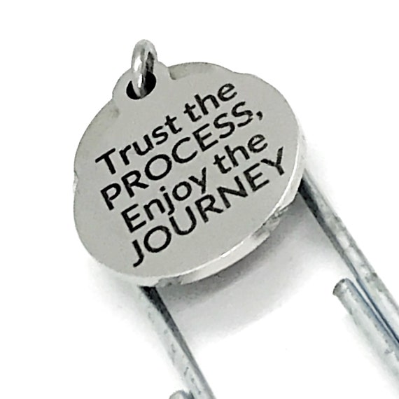 Bookmark Gift, Trust The PROCESS, Enjoy The JOURNEY Bookmark, Charm Bookmark, Paperclip Bookmark, Planner Bookmark, Sports Player Gift