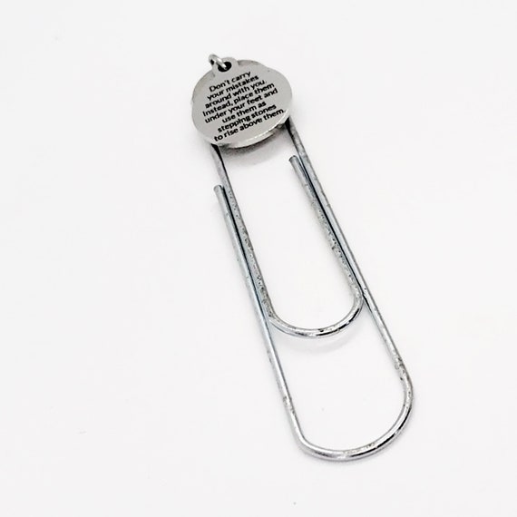 Planner Bookmark Rise Above Mistakes Moving Forward Motivating Gift Encouragement Gift Bookmark Gift Charm Paperclip Bookmark