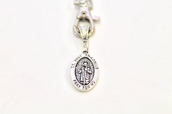 St Jude Keychain, Patron Saint of Desperation and Lost Causes, Gift For Her, Gift For Him, Inspirational Gift, Motivational Gift, New Hope