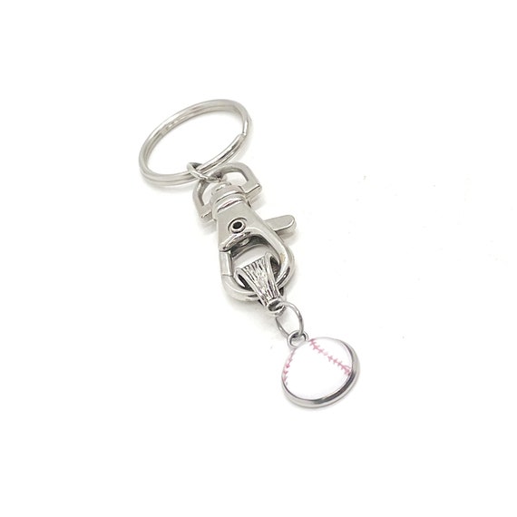 Baseball Charm Keychain, Baseball Gift, Baseball Player Gift, Baseball Mom Gift, Girlfriend Gift, Gift For Mom, Student Athlete Son Gift