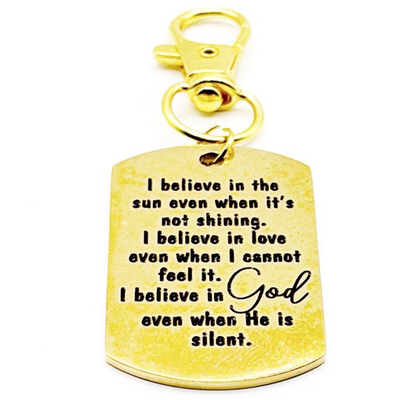 I Believe In God Gold-Plated Charm