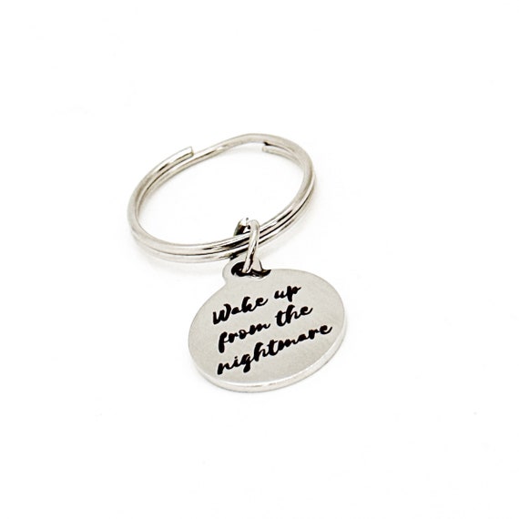 Wake Up From The Nightmare Charm Keychain, Recovery Gift, Fresh Start, Starting Over, New Beginnings, Divorce Gift, New Job Gift