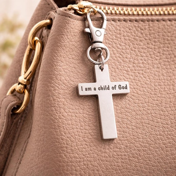 I Am A Child Of God Cross Clip On Charm