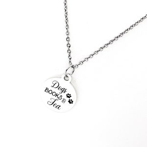 Regalo del dueño del perro, collar de té de libros para perros, regalo del amante del libro, regalo del lector, regalo del amante del té, regalo de mis cosas favoritas