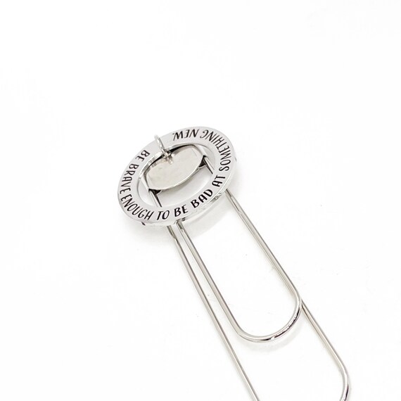 Bookmark Gift, Be Brave Enough To Be Bad At Something New Bookmark, Encouragement Gift, Try Something New, Motivation Gift, Reader Gift