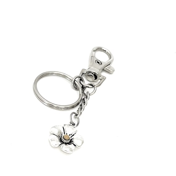 Faith Gift, Mustard Seed Flower Keychain, Matthew 17 20 Gift, Christian Gifts, Scripture Gifts, Let Your Faith Bloom, Mustard Seed Faith