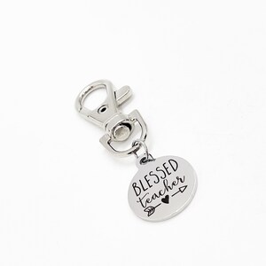Encanto de bolsa, Encanto de maestro bendito, Regalo de maestro, Encanto de agradecimiento, Regalo de fin de año, Maestro favorito, Maestro cristiano, Regalo de nuevo maestro,