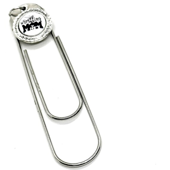 Wrestling Mom Charm Bookmark, Team Moms, Mothers Day Gifts, My Favorite Wrestler, Is My Son Gift For Her, Wife Gift, Bookkeeper
