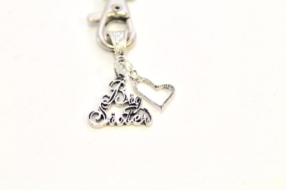 Big Sister Keychain, Sister Gift, Sorority Gift, Sorority Sister Gift, Sister Love, Gift For Her, Sisterly Love, Sister Birthday Gift