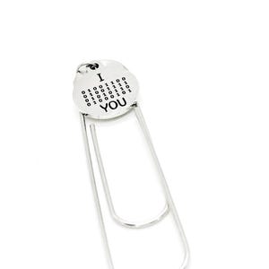 I Love You Charm Paperclip Bookmark, Binary Code Letters, Computers And You, Computer Science Major, Programmer, Developer, College Student