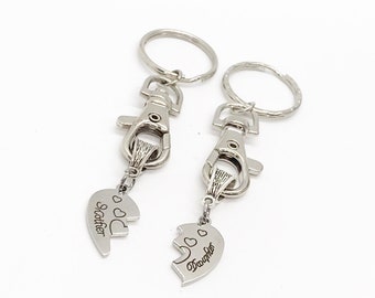Mother and Daughter Key Chain Set, Mother Daughter Gift, Gift For Her, Daughter Gift, Mother Gift, Mothers Day Gifts, Keyring Gift Set