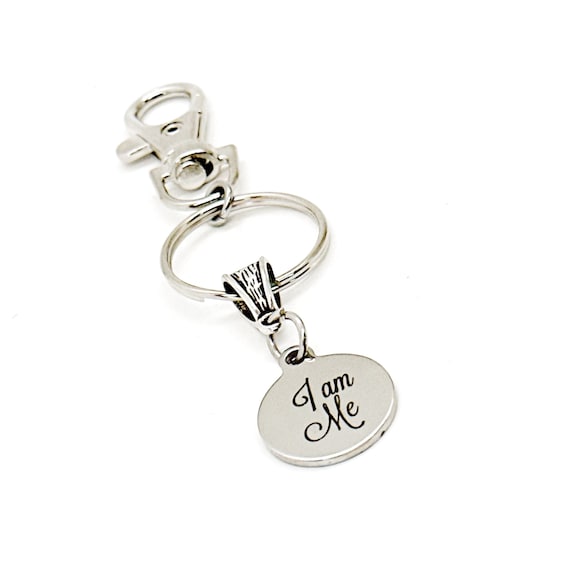 I Am Me Charm Keychain, Be Yourself, Motivating Gift, Affirmation Gift, Daughter Gift, Granddaughter Gift, Niece Gift, Encouraging Her