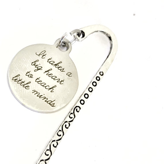 Teacher Planner Gift, Teacher Bookmark, It Takes A Big Heart To Teach Little Minds Bookmark, Back To School Gift, Planner Accessories
