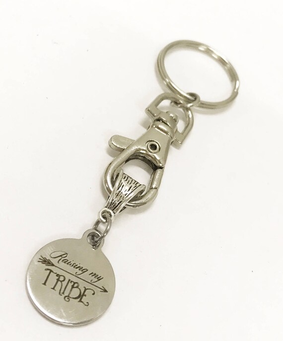 Raising My Tribe Keychain, Mom Group Gifts, Gift For Mom, Mom Gift, Carpool Gifts, Homeshooling Mom Gifts, Church Group Gifts, Moms Group