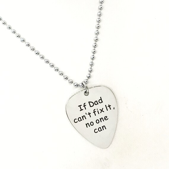 Dad Gift, If Dad Can’t Fix It No One Can Necklace, Man Necklace, Husband Gift, Dad Birthday, New Dad Gift, Dad Announcement, Pregnancy Gift