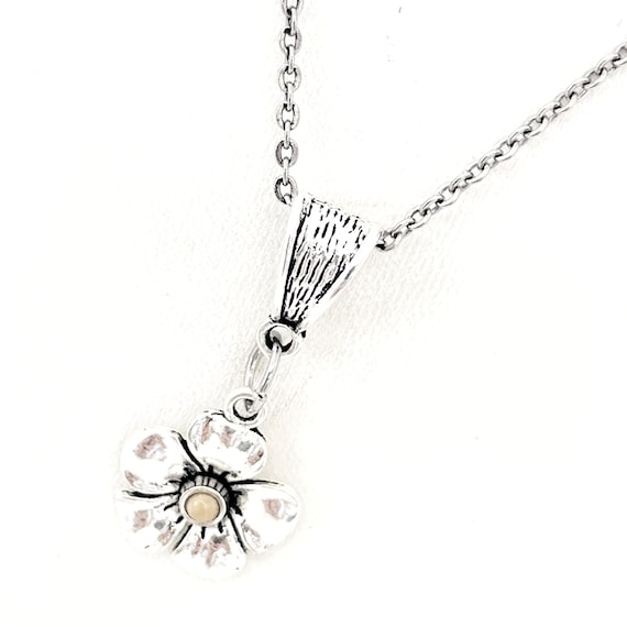 Mustard Seed Necklace, Mustard Seed Flower Charm Necklace, Let Your Faith Bloom, Mustard Seed Pendant, Mustard Seed Faith, Mustard Seed Gift