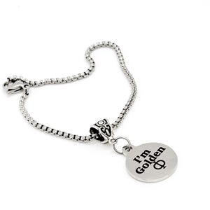 Pulsera con dijes de Phi dorado, proporción áurea, estudiante de matemáticas, amante de las matemáticas, letra griega, profesora de matemáticas, hija que va a la universidad, ciencia, tecnología, ingeniería y matemáticas