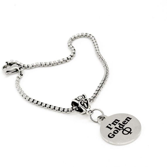 I’m Golden Phi Charm Bracelet, Golden Ratio, Mathematics Major, Math Lover, Greek Letter, Math Teacher, Daughter Going to College, STEM