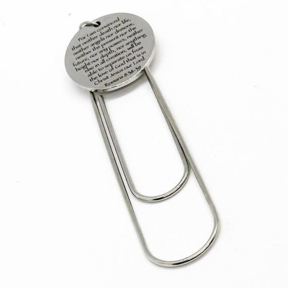 Nothing Separates Us From The Love Of God Charm Bookmark, Romans 8 38 and 39, Bible Quote, Scripture Gift, Christian Faith, Believer Gift