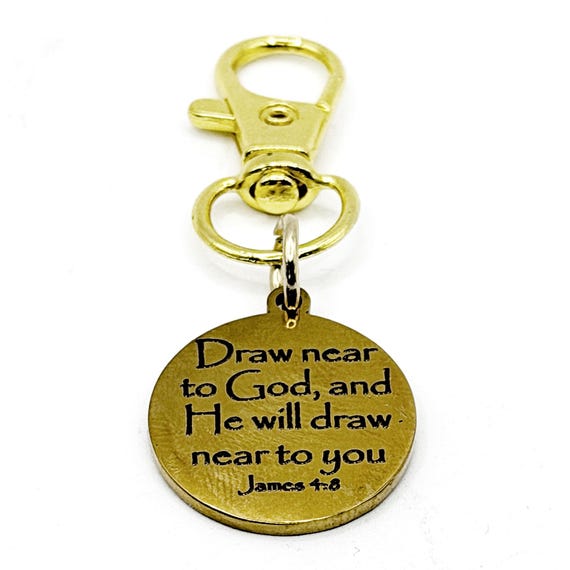 Draw Near To God Gold-Plated Clip On Charm
