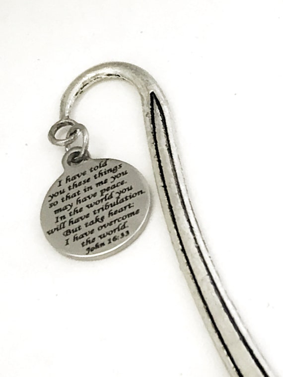 Planner Charm, Peace In The Lord Bible Bookmark, Planner Accessories, Christian Bookmark Charm, Christian Planner Gift, Christian Charm