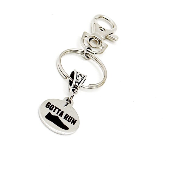 Gotta Run Charm Keychain, Runner Gift, Running Partner, Marathon Gifts, Marathon Runner, Love To Run, Runner Keychain, Friend Gift