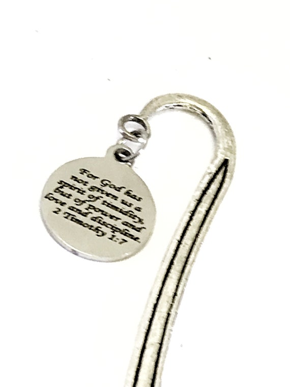 Christian Bookmark, 2 Timothy 1 7 Gift, Spirit Of Power Bookmark, Bible Verse Gift, Christian Gift, Scripture Bookmark, Planner Bookmark