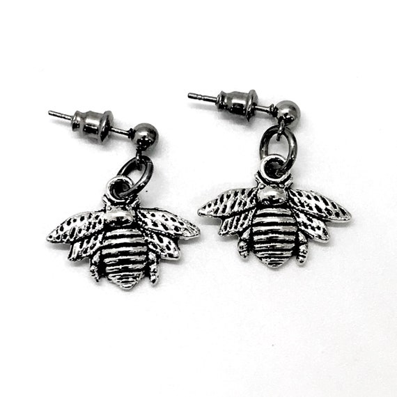 Bee Earrings, Bumblebee Earrings, Bee Charm Earrings, Motivating Gifts, Inspiring Gifts, Spring Earrings, Impossible Dreams Gift