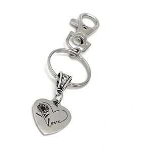Love Gift, Love Heart Charm Keychain, Wife Gift, Anniversary Gift, Daughter Gift, Girlfriend Gift, Gift For Her, Love Keychain Gift