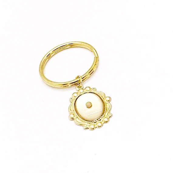 Goldtone Oval Mustard Seed Keychain, Mustard Seed Faith Gift, Mustard Seed Charm, Keychain Gift, Faith Keychain, Matthew 17 20 Keychain