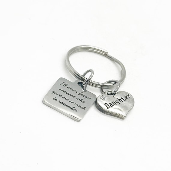 I'll Never Forget Someone Who Gave Me So Much To Remember Charm Key Chain, Sympathy Gift, Loss Of Loved One, Family Member, Remembering Love