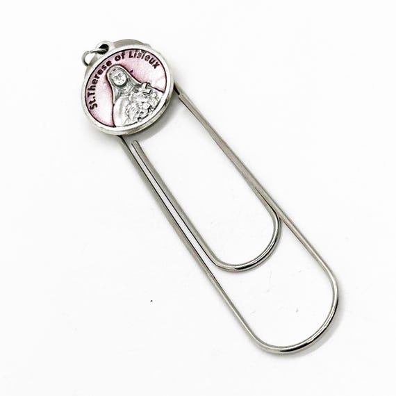 Patron Saint Gifts, Saint Therese of Lisieux Charm Bookmark, Patron Saint Of Missionaries, Terminal Illnesses, Orphans, Homeless, Aviators