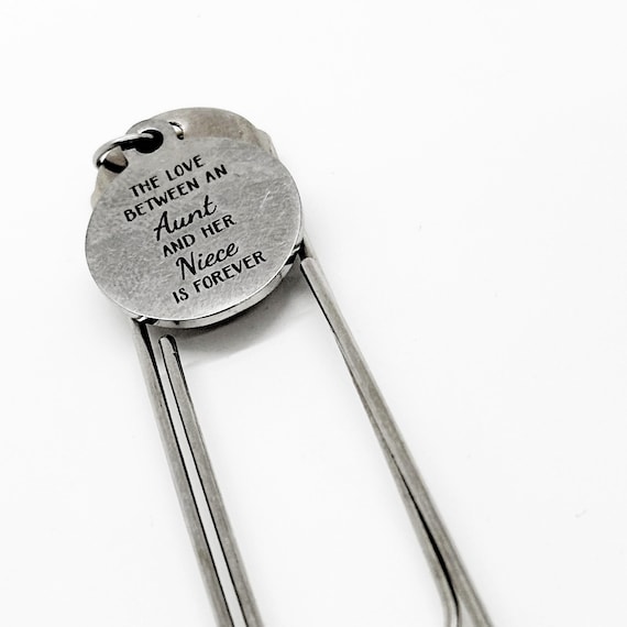 Aunt Niece Gifts, The Love Between An Aunt And Her Niece Is Forever Charm Bookmark, Gift For Aunt, Gift For Niece, Love Gift