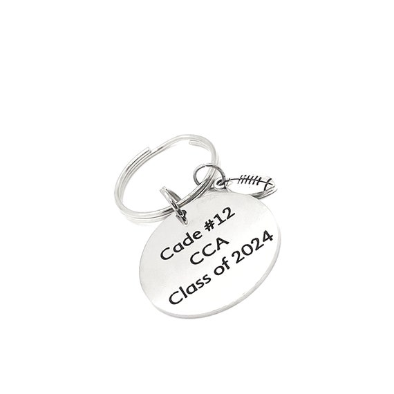 Personalized Football Player Gift, Football Keychain, Graduate Gift, Senior Keychain, Senior Gift, Sports Senior, Personalized Keychain Gift