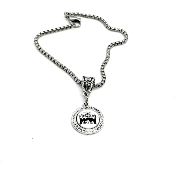 Wrestling Mom Cabochon Bracelet, Gift For Her, Sport Mom, Wife Gift, Mama Gift, Wrestler Mama, Gift For Her, Team Mom, Senior Mom Gifts