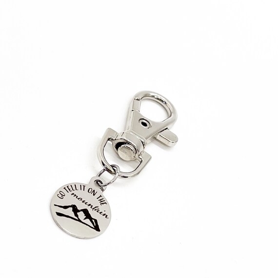 Faith Gift, Go Tell It On The Mountain Clip On Charm, Faith Declaration, Christmas Charm, Jesus Is Born, Jesus Is Alive, Christian Gift